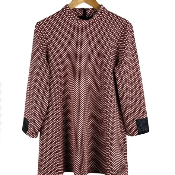 Tyler Boe Mock Neck Long Sleeve Dress - Picture 1 of 2